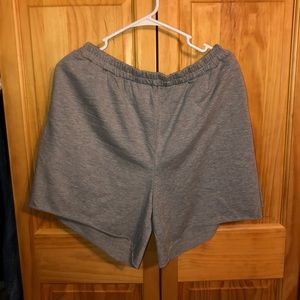 gray shein sweat shorts